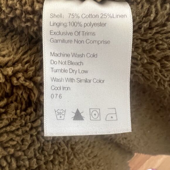 Kavu Sherpa Lined Hickory Railroad Stripe Chore Coat XXL Workwear Shirt Jacket - Picture 13 of 15